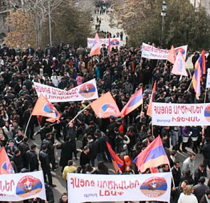 'We Don't Know Why We're Here': Youth at Hayots Ardzivner March Today