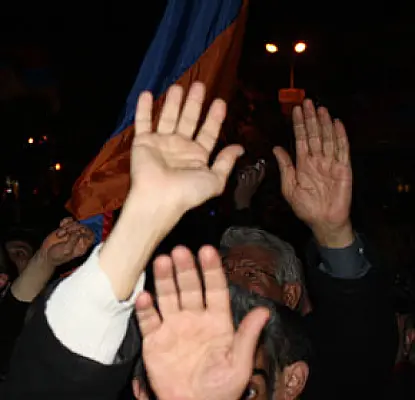 Armenian Opposition Leaders Freedom Square Dance