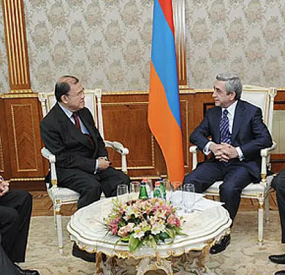 Սերժ Սարգսյանը հանդիպել է Սուպաչայ Պանիտչպակդիին