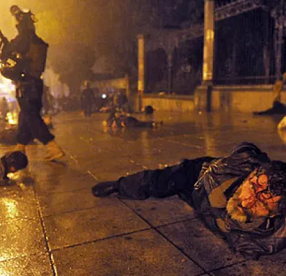 Riot Police Disperse Georgia Opposition Protests. One Police Officer Dead (VIDEOS)