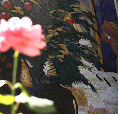 Mosaic Reproduction of Saryan's 'My Yard' Unveiled on Yerevan Building (PHOTOS)