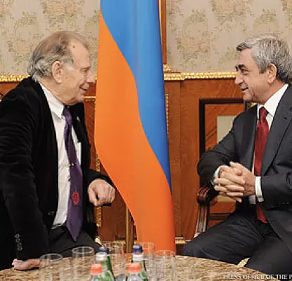 Armenian President Welcomes, Congratulates Nobel Prize Winner