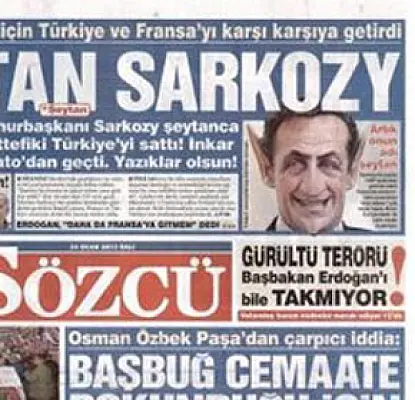 'Satan Sarkozy': Turkey Newspapers React to France's Genocide Bill