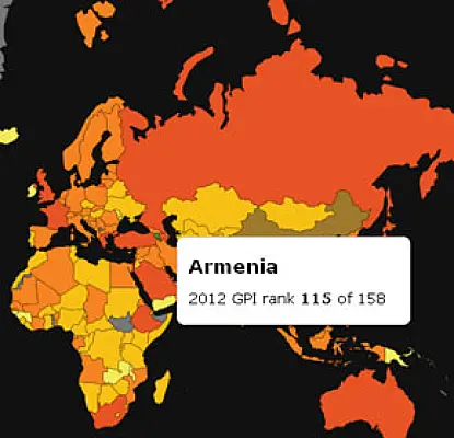 Հայաստանը նահանջել է, բայց տարածաշրջանում ամենախաղաղն է