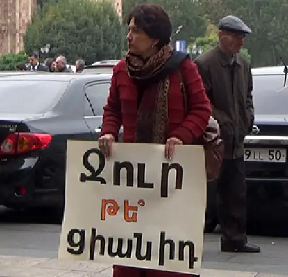 Environmentalists Stage Protest Over Exploitation of Amulsar Gold Mine 