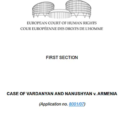 European Court Issues Ruling Against Armenia