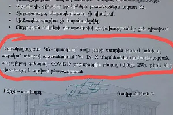 «Все делаем за свой счет». Писатель и журналист о диагностике коронавируса в Ереване