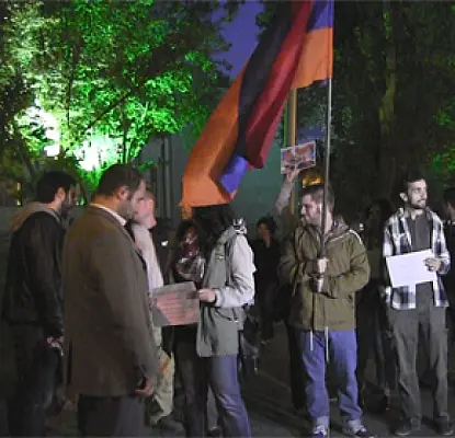 В Ереване прошло немногочисленное шествие против ЕАЭС