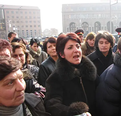 Street Vendors Protest in front of Yerevan City Hall