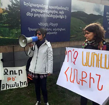 Activists Gather in Yerevan in Solidarity with Dakota Access Pipeline Protesters