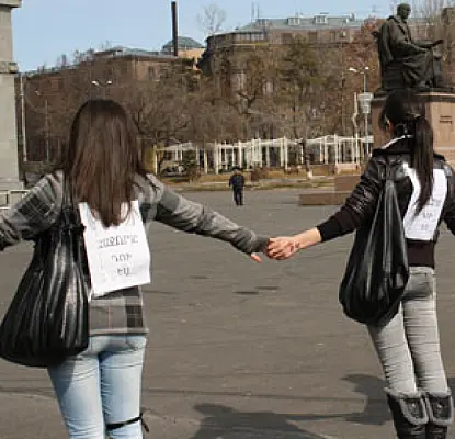 'You're Next': Demonstration in Memory of March 1 Victims
