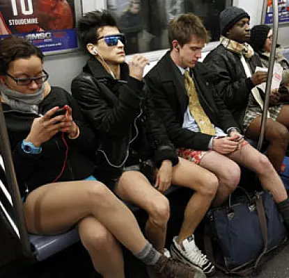 Subway Riders Drop Pants as Part of Global Event