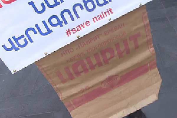 Nairit Former Employees Demonstrate Outside Government Building; Demand Relaunch and Professional Oversight