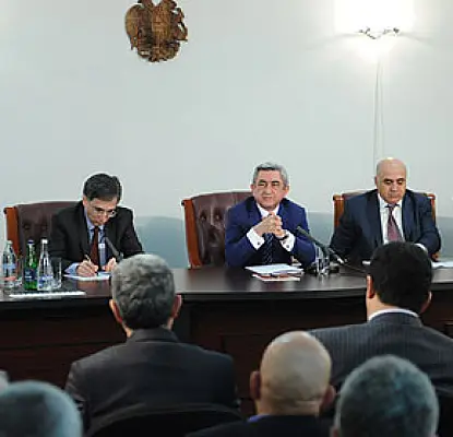 Серж Саргсян готов предоставить льготы безнесменам-новаторам