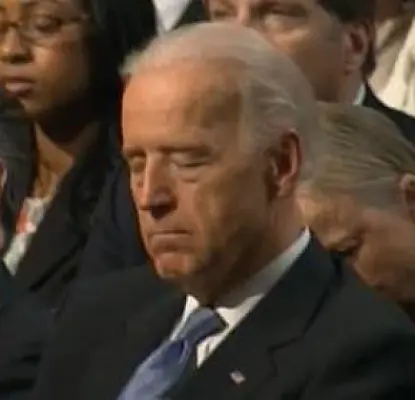 Was US Vice President Joe Biden Sleeping During Obama's Speech? (VIDEO)
