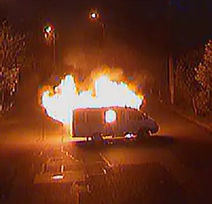 Yerevan Gunmen Set Police Car on Fire as ‘Act of Protest’