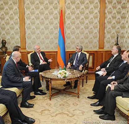 Ադրբեջանից հետո համանախագահները հանդիպեցին Սերժ Սարգսյանի հետ