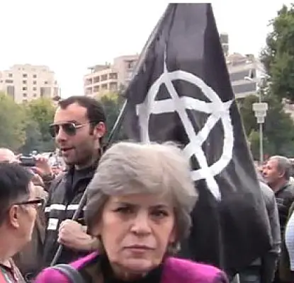Анархисты на митинге армянской оппозиции (ВИДЕО)