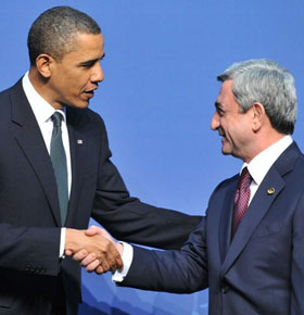Barack Obama and Serzh Sargsyan